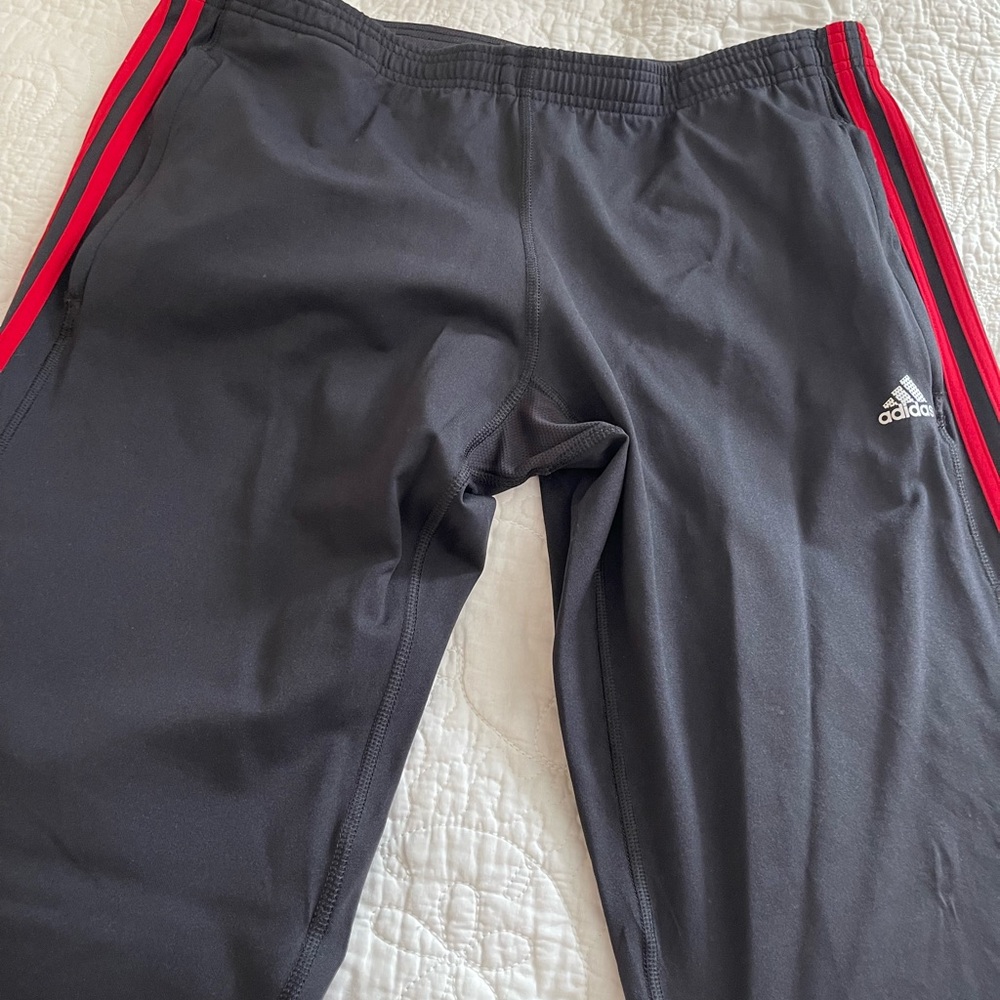 Lack with red stripes Adidas Training Pants